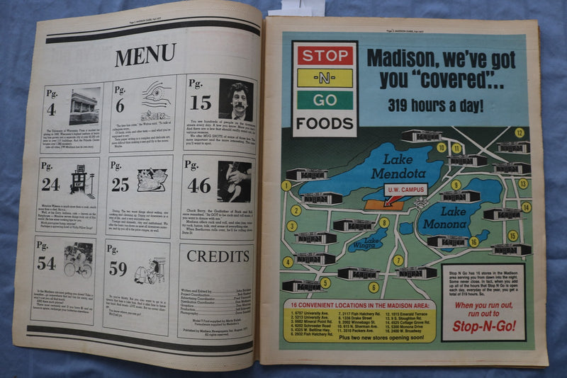 1977 FALL GUIDE TO MADISON (WISCONSIN) NEWSPAPER - NP 9231