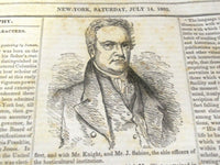1832-1833 NEW YORK MIRROR MAGAZINE BOUND VOLUME NO. 10 - WALTER SCOTT - KD 725R