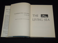 1963 THE LIVING SEA HARDCOVER BOOK BY CAPTAIN J. Y. COUSTEAU - DUGAN - KD 7745
