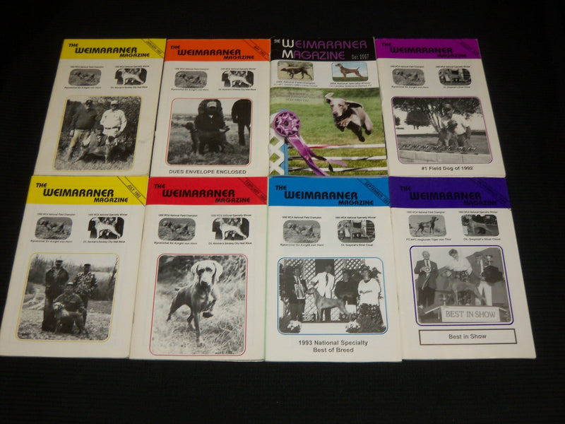1989-2015 THE WEIMARANER DOG MAGAZINE LOT OF 36 ISSUES - O 2993J