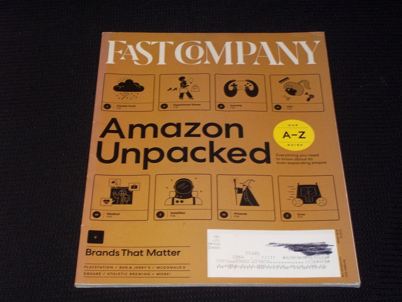 2021 NOVEMBER FAST COMPANY MAGAZINE - AMAZON UNPACKED FRONT COVER - E 3115