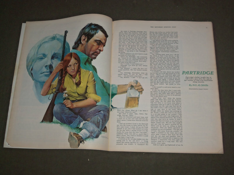1975 AUGUST THE SATURDAY EVENING POST MAGAZINE - GIRL WATCHING THE POST - B 4298