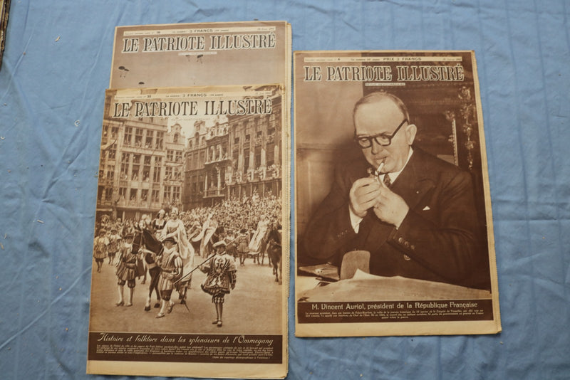 1945-1947 LE PATRIOTE ILLUSTRE MAGAZINE - FRENCH - LOT OF 24 - O 3850