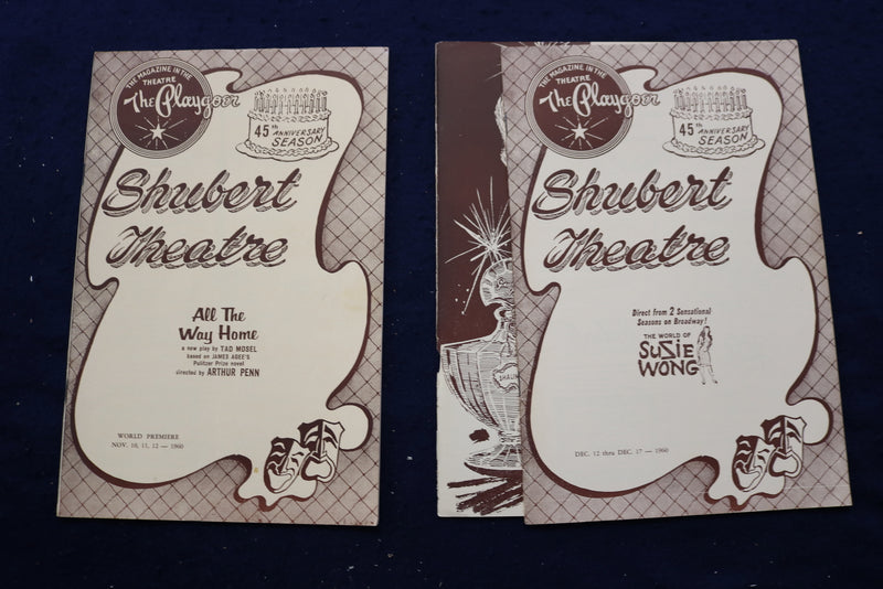 1947-1961 SHUBERT THEATRE PROGRAMS - LOT OF 9 - NEW HAVEN, CT - K 760