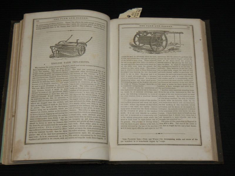1853 THE FARM AND GARDEN MAGAZINE BOUND VOLUME - NICE ILLUSTRATIONS - KD 7397