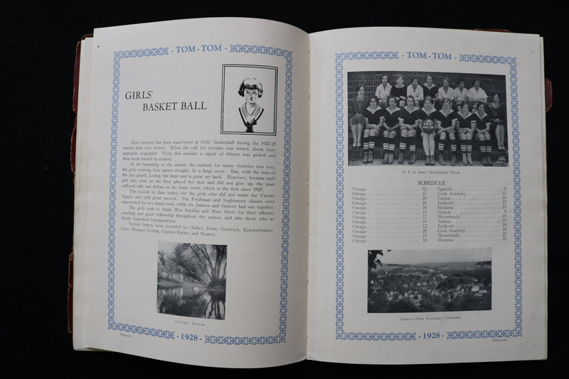 1928 TOM TOM OWEGO FREE ACADEMY YEARBOOK - OWEGO NEW YORK - SOFTCOVER - YB 3473