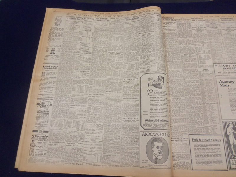 1919 MAY 9 NEW YORK TIMES - TRANSOCEAN FLIERS REACH HALIFAX - NT 9242