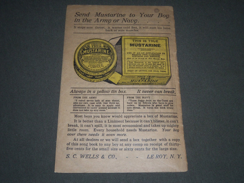 EARLY 1900'S SONGS FOR THE HOUR MAGAZINE PUB BY S. C. WELLS & CO. - J 2549