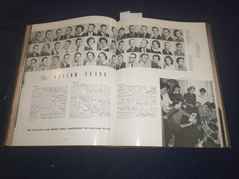 1955 THE COROLLA UNIV. OF ALABAMA YEARBOOK - TUSCALOOSA, AL- BART STARR -YB 2428