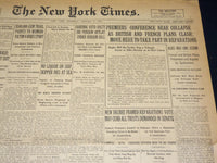 1923 JANUARY 4 NEW YORK TIMES - PREMIERS CONFERENCE NEAR COLLAPSE - NT 7888