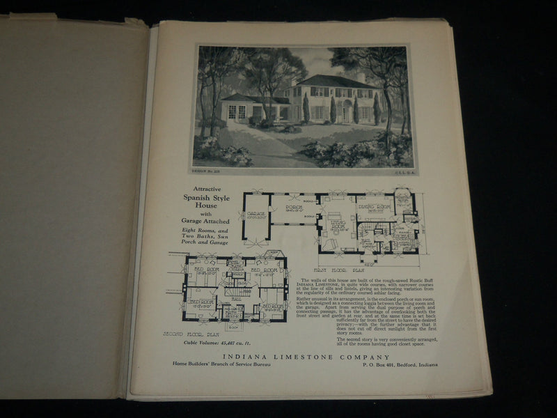 1927 INDIANA LIMESTONE HOMES LIBRARY SERIES B VOLUME 5 - J 6724