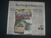 2019 SEPTEMBER 21 NEW YORK TIMES- TRUMP ASKED UKRAINE'S LEADER FOR BIDEN INQUIRY