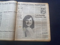 1983 JULY 20 PHILADELPHIA DAILY NEWS NEWSPAPER - FRANK REYNOLDS DIED - NP 6195
