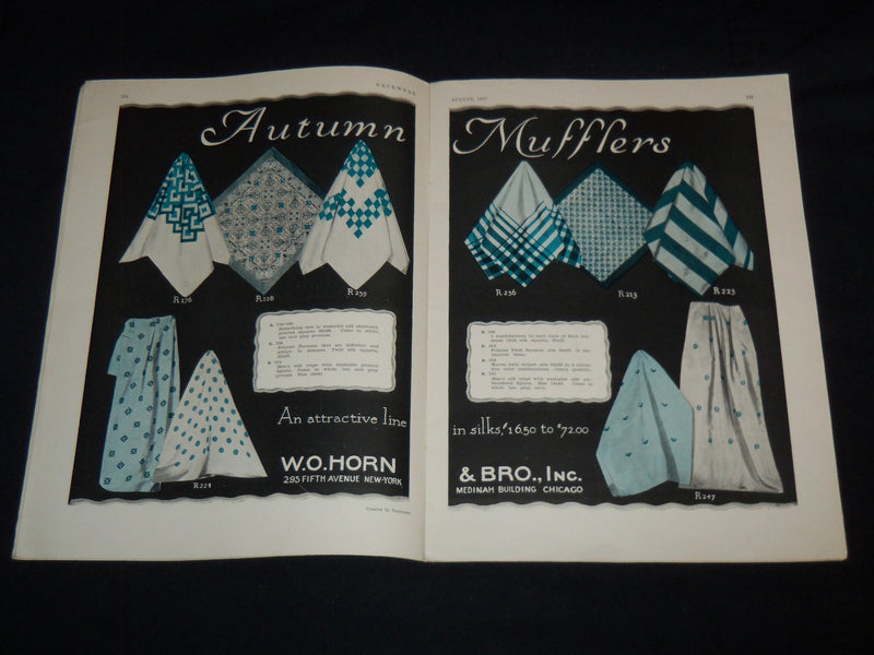 1927 AUGUST NECKWEAR FOR MEN MAGAZINE - NICE ADVERTISEMENTS - J 9035