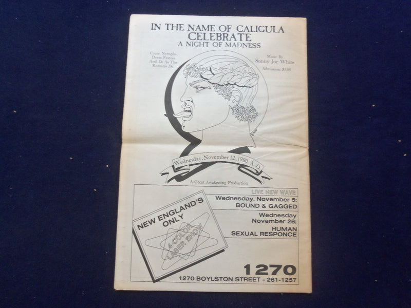 1980 NOVEMBER 19 ESPLANADE NEWSPAPER - PRIVATE LADIES - HOT TODDY!!! - NP 6840