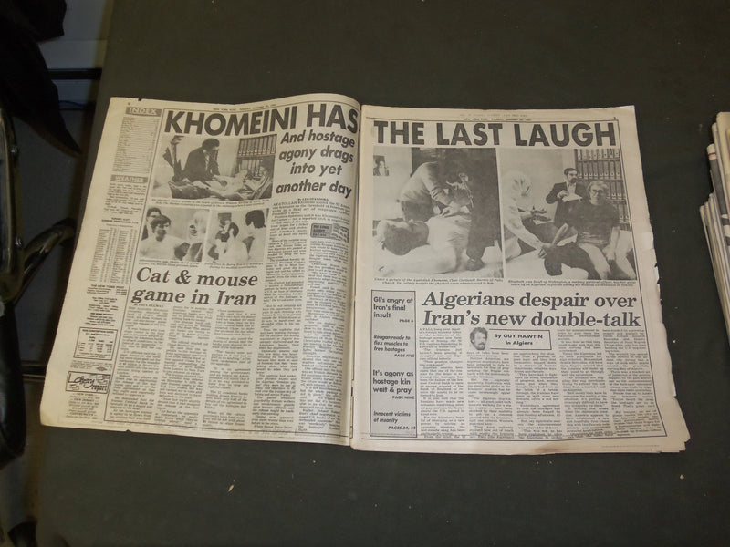 1981 JANUARY 20 NEW YORK POST NEWSPAPER - KHOMEINI'S REVENGE! - NP 3091