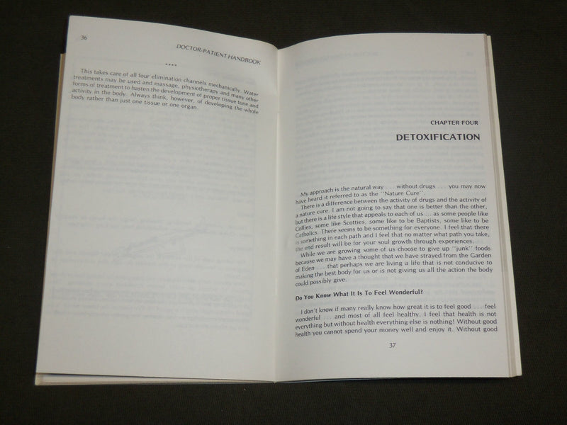 1976 DOCTOR-PATIENT HANDBOOK - REVERSAL PROCESS AND HEALING CRISIS - J 6136