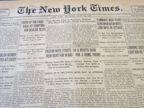 1926 JUNE 10 NEW YORK TIMES - $4 A MONTH NOW FOR A HOME PHONE - NT 5575