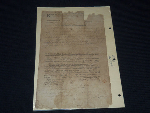 1782 BENJAMIN TRUMBULL DEED - HEBRON, CONNECTICUT - K 3385