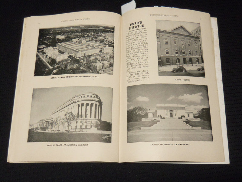 1950 WASHINGTON HANDY GUIDE - SESQUICENTENNIAL ISSUE - 88 ILLUSTRATIONS - K 34