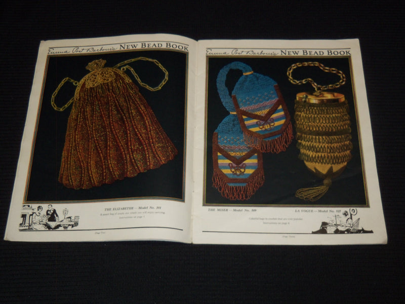 1924 EMMA BARBOUR'S NEW BEAD BOOK - NATRACO QUALITY -NICE ILLUSTRATIONS - J 7349