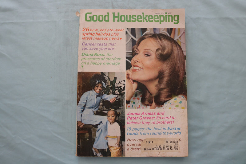 1973 APRIL GOOD HOUSEKEEPING MAGAZINE - DIANA ROSS COVER - E 26640