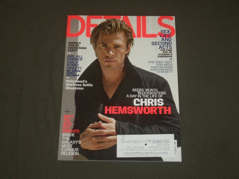 2013 NOVEMBER DETAILS MAGAZINE - CHRIS HEMSWORTH COVER - B 1664