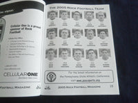 2005 OCT 29 FOOTBALL PROGRAM - SLIPPERY ROCK UNIV VS SHIPPENSBURG UNIV- SP 1217H