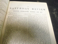 1877 SATURDAY REVIEW 2 BOUND VOLUMES - COMPLETE YR- PUBLISHED IN LONDON - R 1074