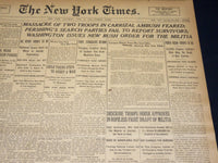 1916 JUNE 24 NEW YORK TIMES - MASSACRE OF TWO TROOPS IN CARRIZAL AMBUSH- NT 8623