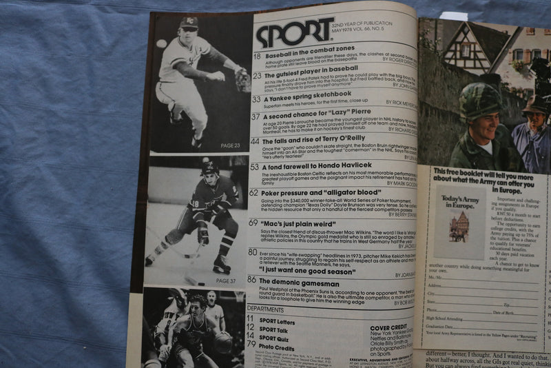 1978 MAY SPORT MAGAZINE - JOHN HAVLICK FAREWELL - ST 5507G