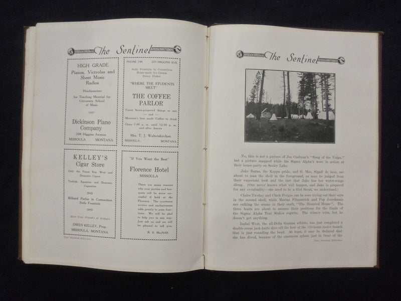 1925 SENTINAL UNIVERSITY OF MONTANA YEARBOOK - MISSOULA, MONTANA - YB 3293