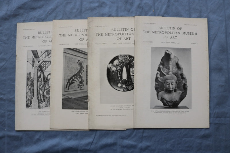 1929-1940 BULLETIN OF THE METROPOLITAN MUSEUM OF ART - LOT OF 32 - O 3879