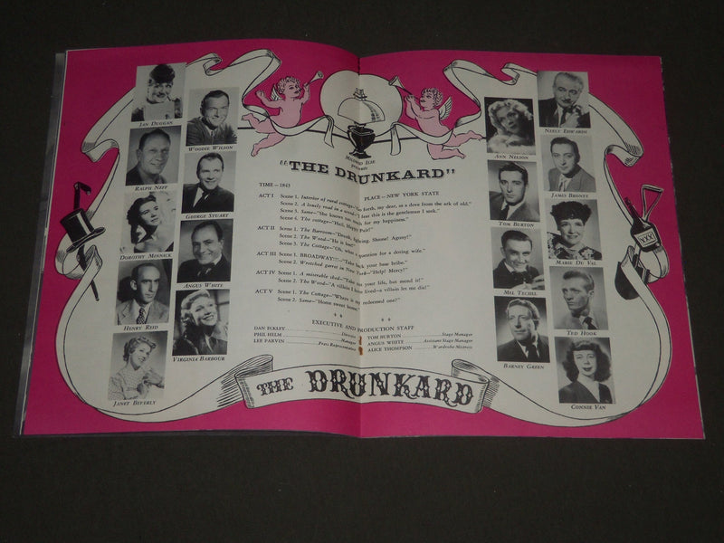 1950 THE DRUNKARD SOUVENIR PROGRAM - PRODUCED BY MILDRED ILSE - J 2368