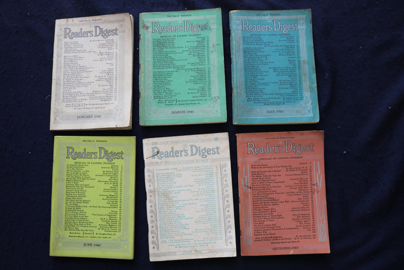 1940-1949 READER'S DIGEST MAGAZINE - LOT OF 26 - O 3441