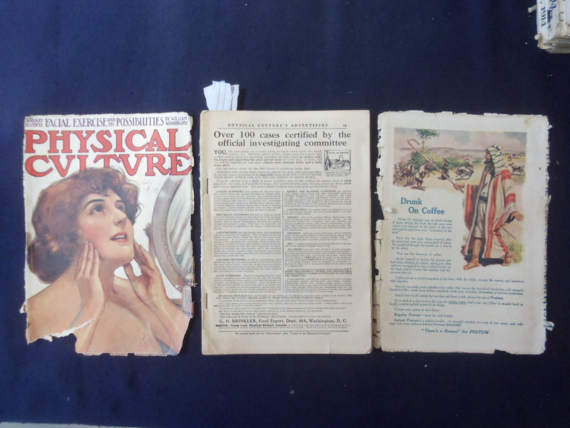 1914 JANUARY PHYSICAL CULTURE MAGAZINE-FACIAL EXERCISE & POSSIBILITIES -SP 1534H