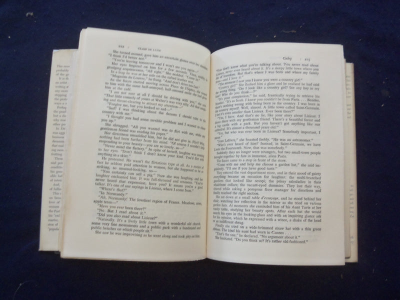 1962 CLAIR DE LUNE HARDCOVER BOOK BY PIERRE LAMURE - FIRST EDITION - KD 8267