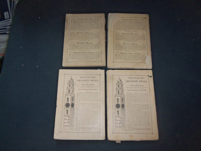 1882 HARPER'S MONTHLY MAGAZINE-LOT OF 14 ISSUES-NICE ILLUSTRATIONS & ADS-WR 466L