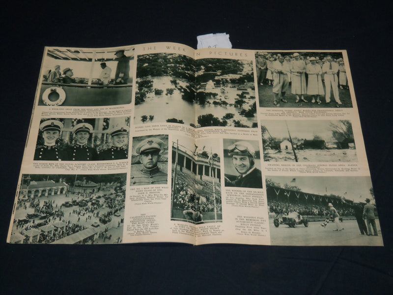 1935 JUNE 8 MID-WEEK PICTORIAL MAGAZINE SECTION - QUEEN MARY - WADLOW - NP 4520