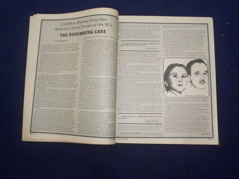 1976 APRIL 23 BUGLE AMERICAN MAGAZINE-MADISON POSTER ART: STREET NOTALGIA-J 9440