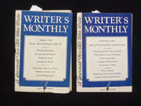 1943 AUGUST & 1945 SEPTEMBER WRITER'S MONTHLY MAGAZINE - LOT OF 2 - K 107
