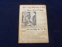 1958 JUNE 7 BOSTON RECORD AMERICAN NEWSPAPER-DEVER SLUR IN GOLDFINE LINK-NP 6277