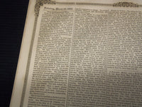 1862 MARCH 29 USS. MONITOR ILLUSTRATION - BOSTON CULTIVATOR NEWSPAPER - NP 4502A