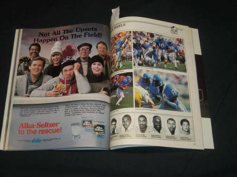 1986 ALOHA BOWL COLLEGE FOOTBALL PROGRAM - ARIZONA VS. CAROLINA - J 5546