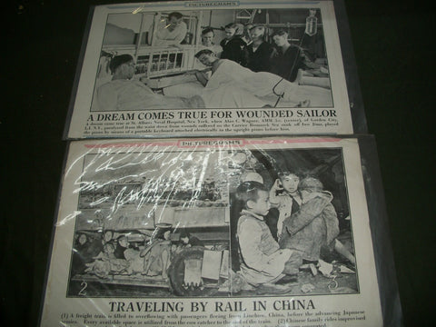 1943-1945 PICTUREGRAMS LOT OF 10 - ILLUSTRATED CURRENT NEWS - NEW HAVEN- NP 1858