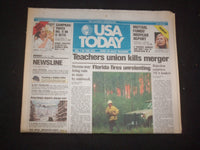 1998 JULY 6 USA TODAY NEWSPAPER - TEACHERS UNION KILLS MERGER - NP 7934
