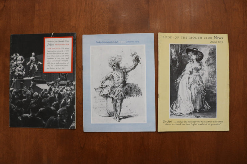 1958-1961 BOOK-OF-THE-MONTH CLUB NEWS MAGAZINE - LOT OF 11 - O 3921