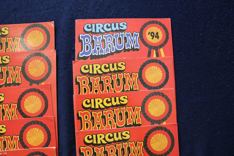 1979-1994 CIRCUS BARNUM PROGRAMS - GERMAN - LOT OF 12 - O 3530