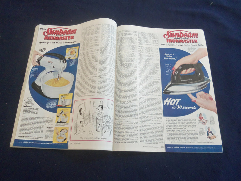 1950 OCT WOMAN'S HOME COMPANION MAGAZINE - TAYLOR CALDWELL NOVEL - ST 1115G