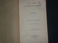 1853 AN APPEAL TO CHRISTIANS BY ROBERT ALLYN - J 4518